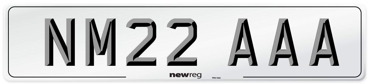 NM22 AAA Number Plate from New Reg